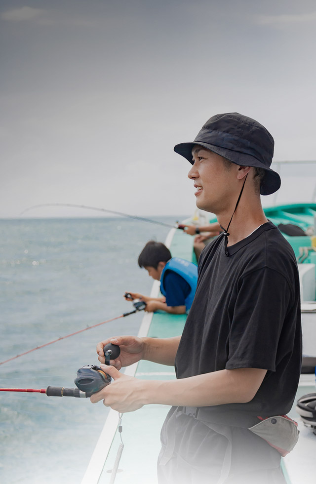 あの瞬間を、何度でも。タックルのレンタル無料！手ぶらで船釣りが楽しめる。